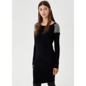 Vestito corto con perle