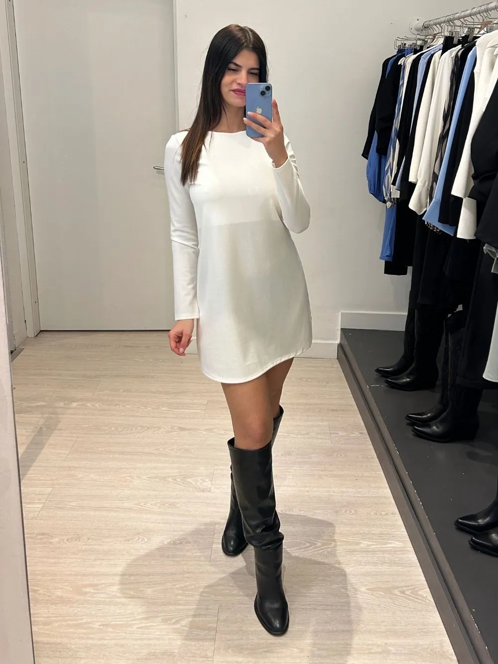 Vestito corto fiocco dietro