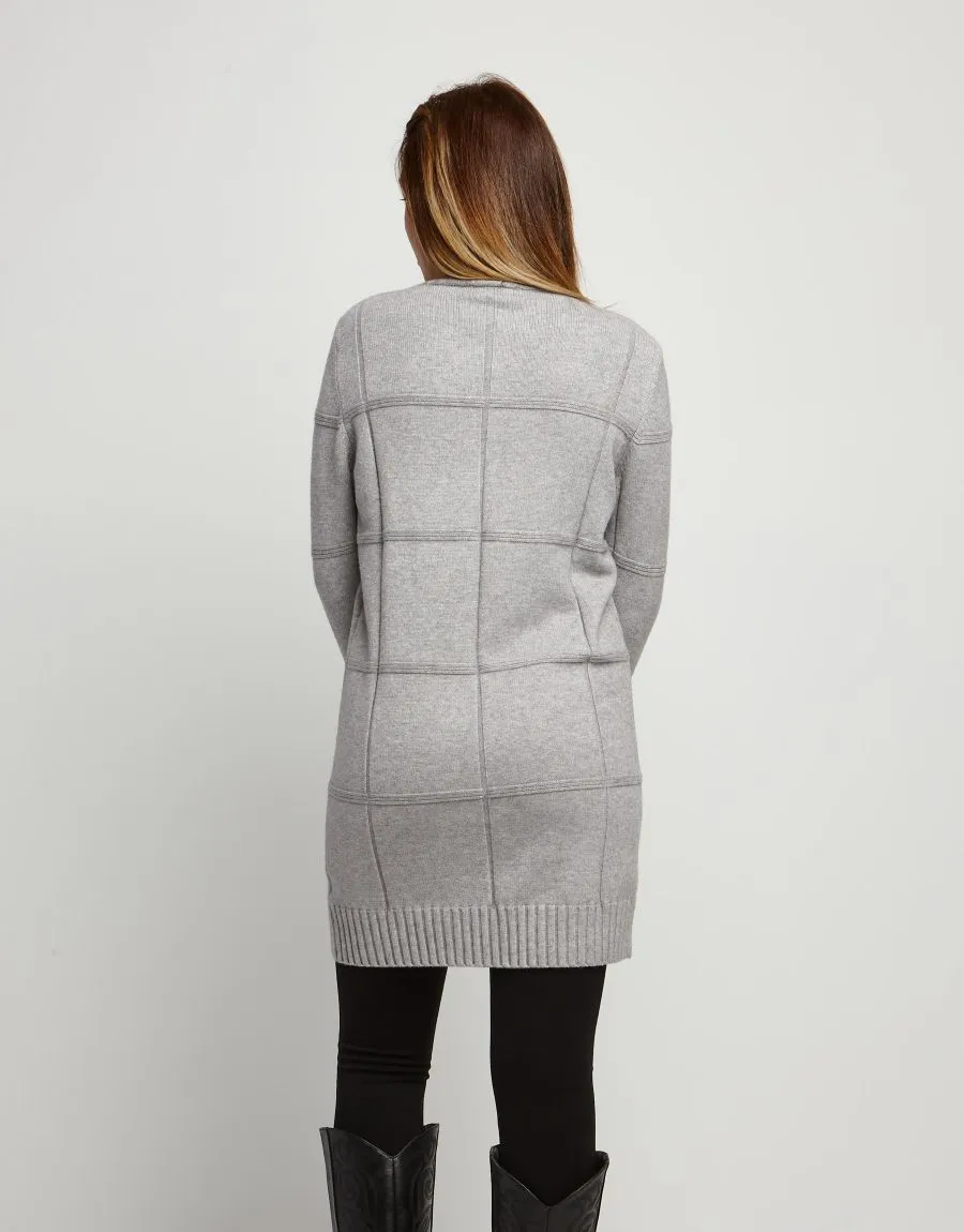 Vestito in maglia grigio