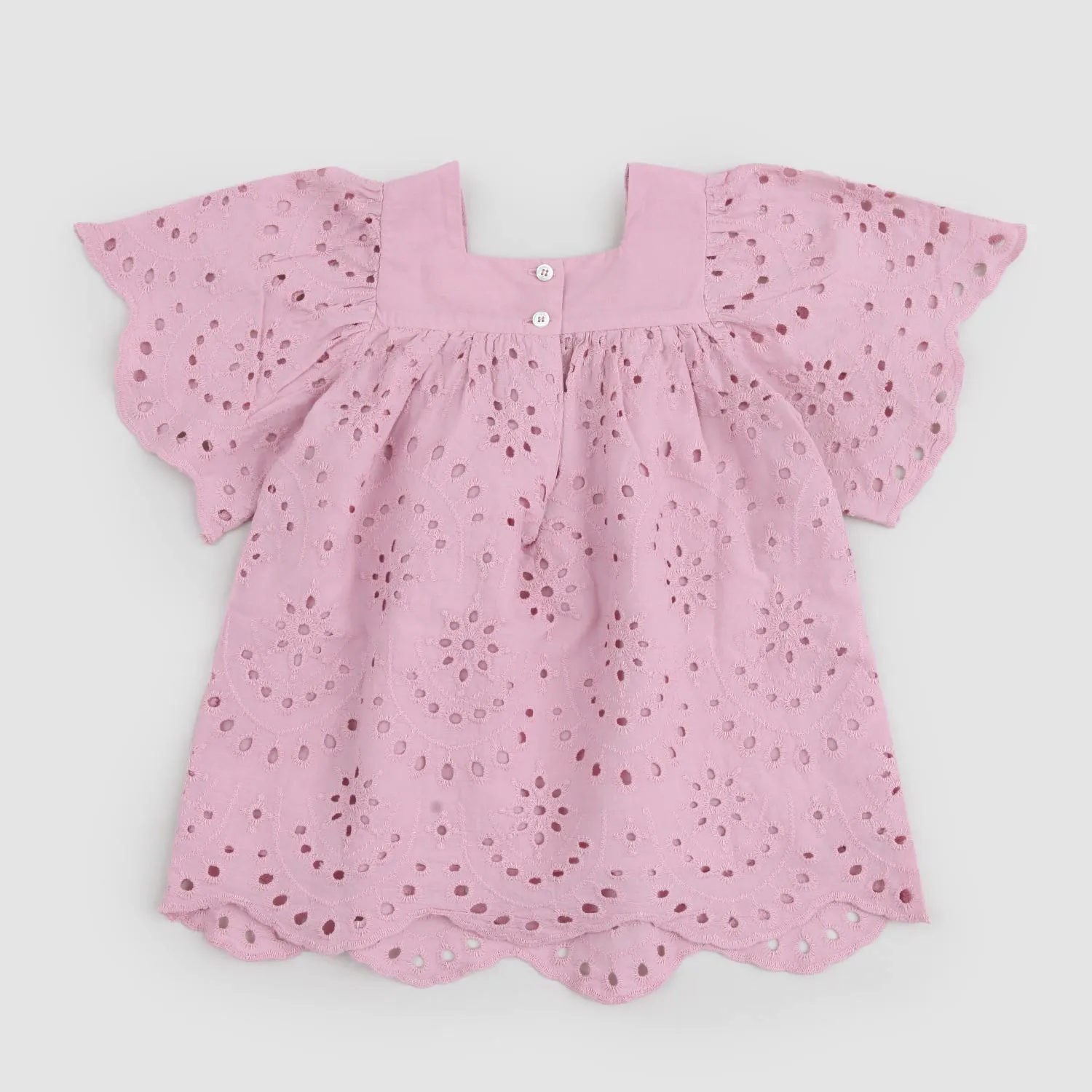 Vestito Rosa Pizzo Bambina