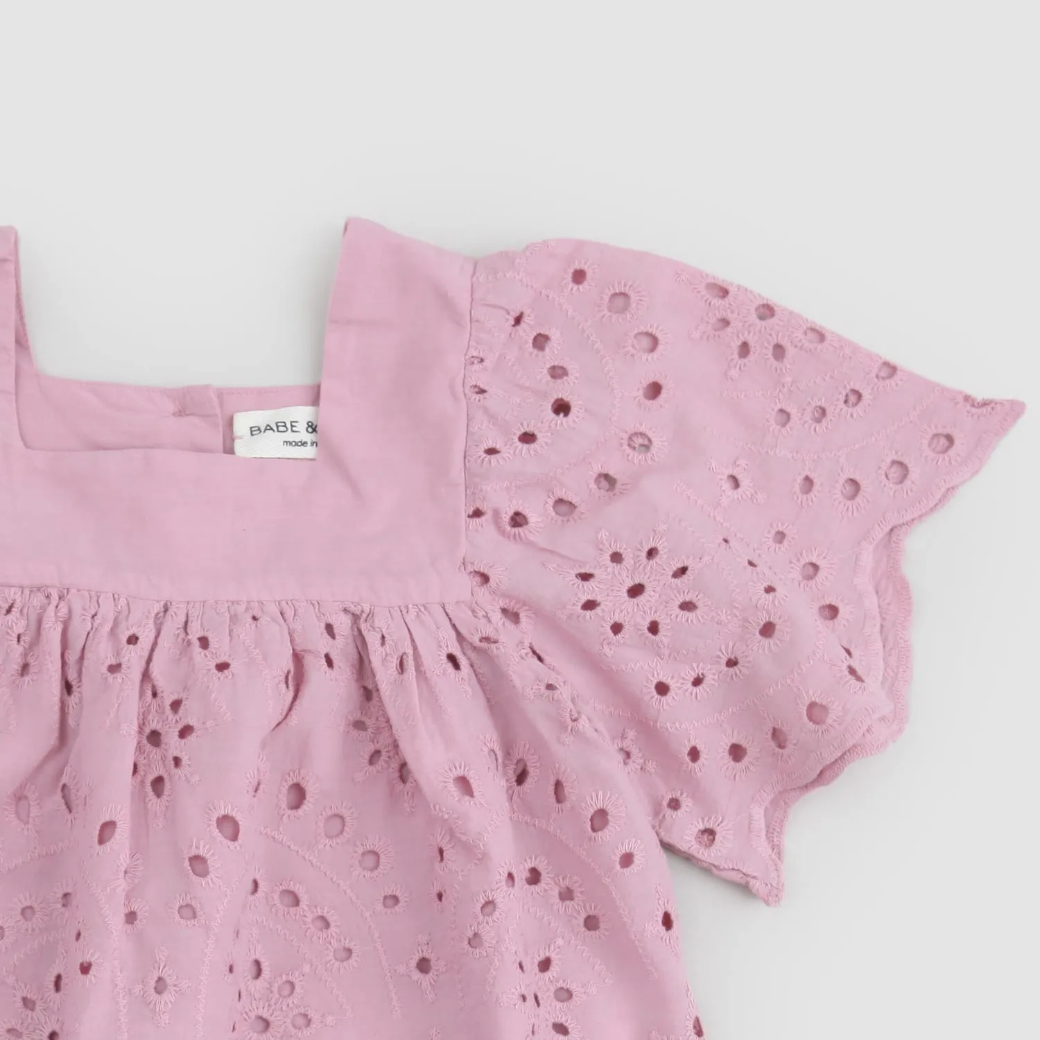 Vestito Rosa Pizzo Bambina
