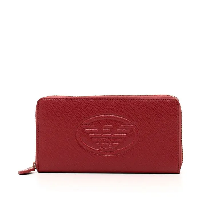 WALLET ZIP AROUND ROSSO ROSSO