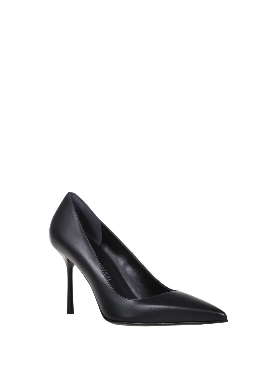 WOMAN SERGIO LEVANTESI BLACK LEATHER MUSA DECOLLETE