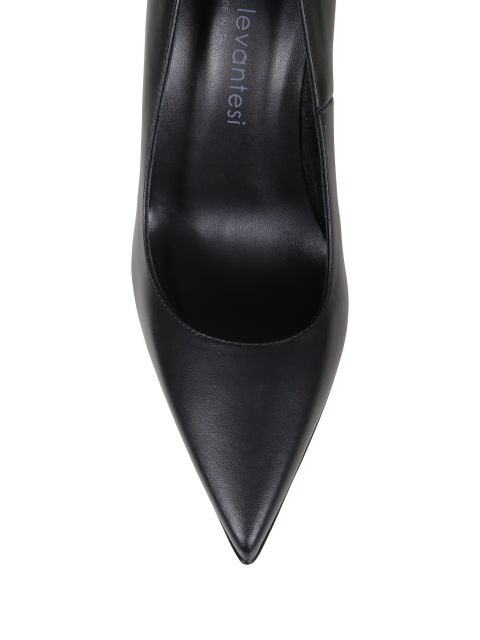 WOMAN SERGIO LEVANTESI BLACK LEATHER MUSA DECOLLETE