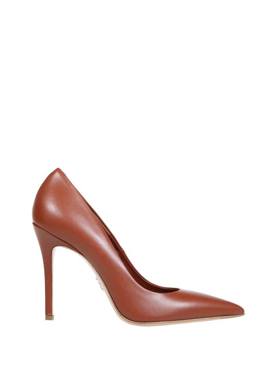 WOMAN SERGIO LEVANTESI BROWN LEATHER LEYSBEK DECOLLETE