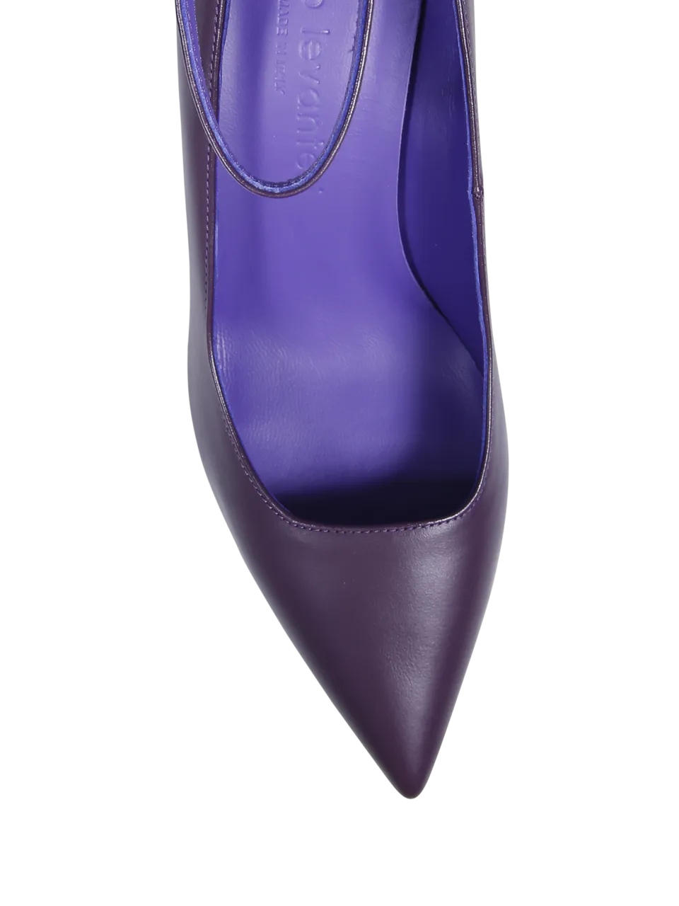 WOMAN SERGIO LEVANTESI PURPLE LEATHER JENNA24 DECOLLETE