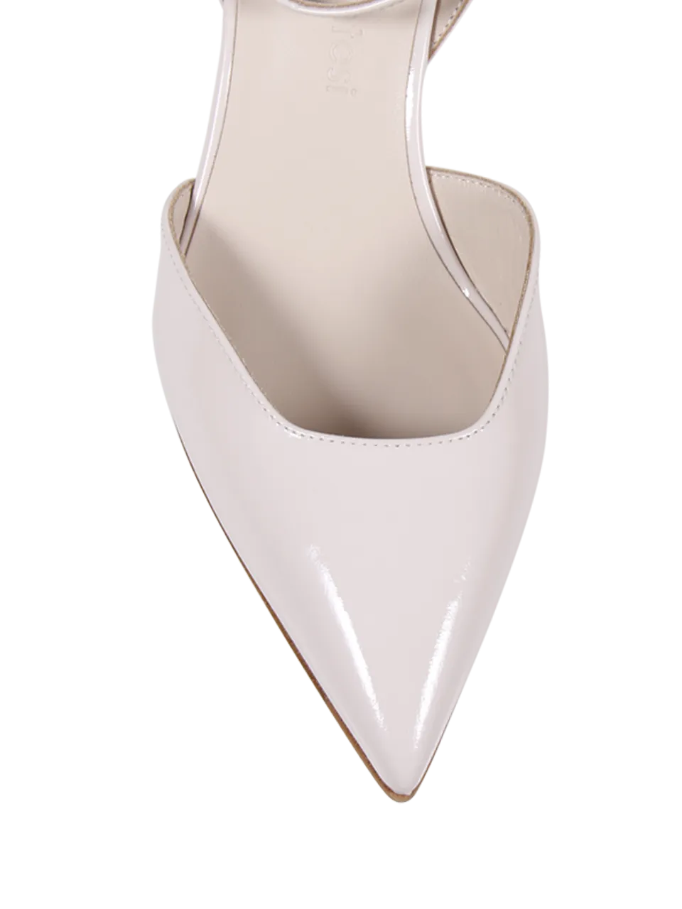 WOMAN SERGIO LEVANTESI WHITE LEATHER CAROL PUMP