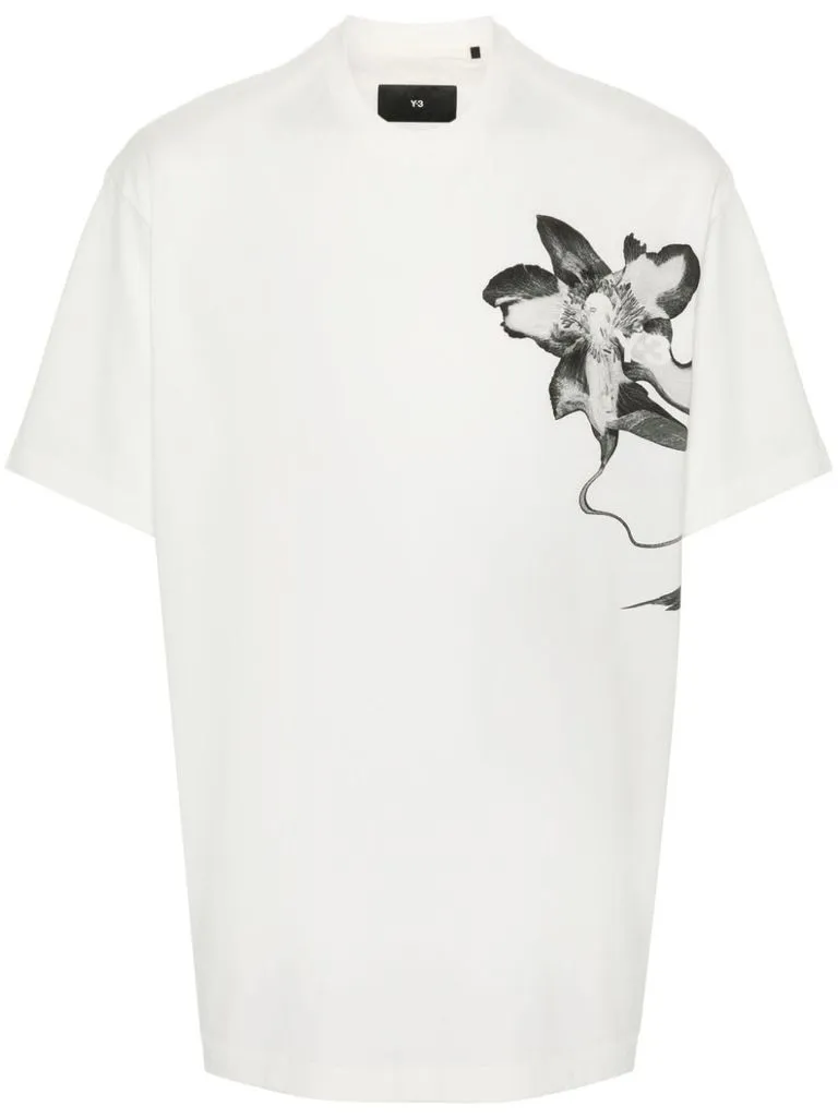 y3 T-shirt con stampa
