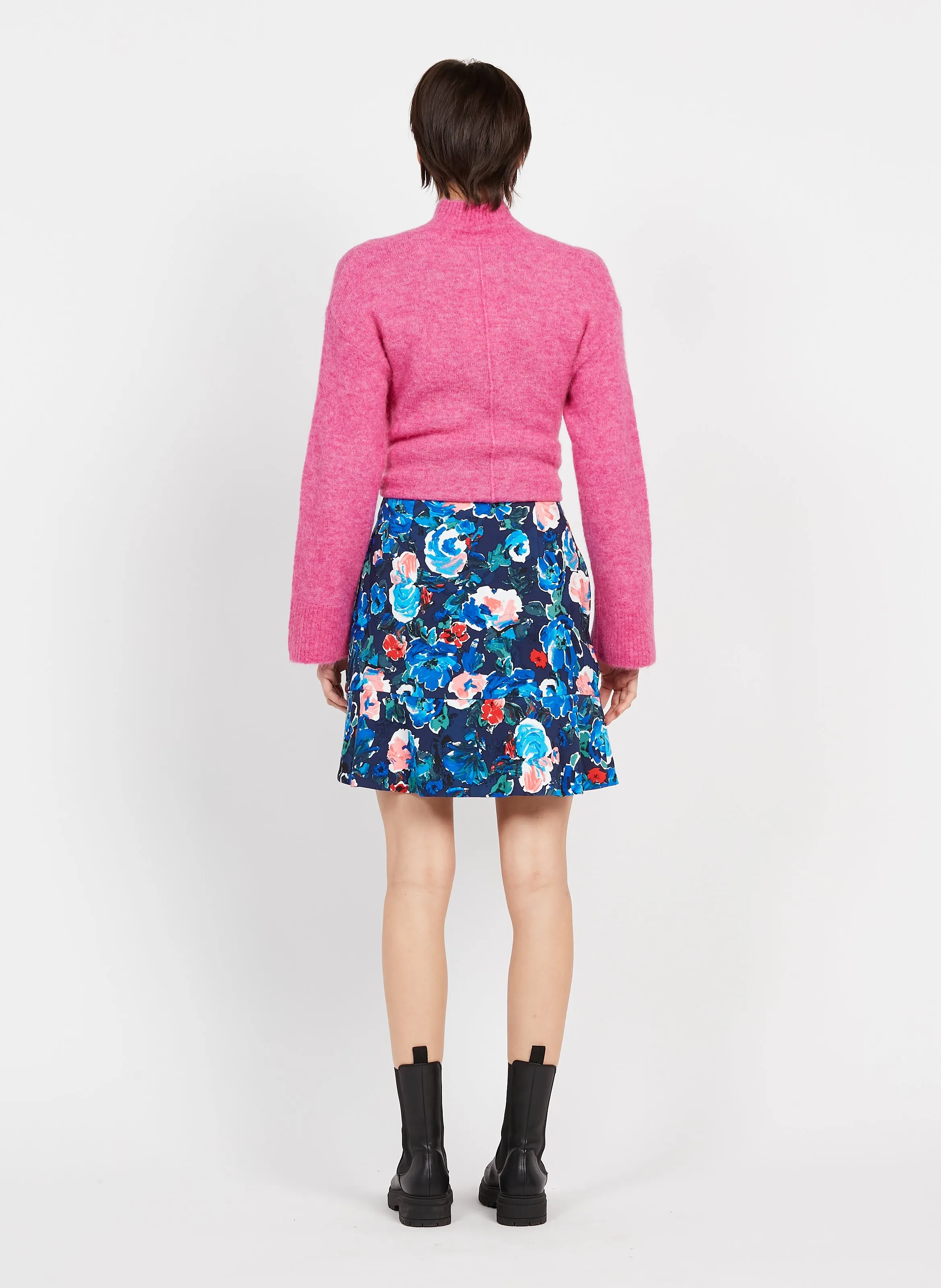  YAS   Gonna corta con stampa floreale | Blu