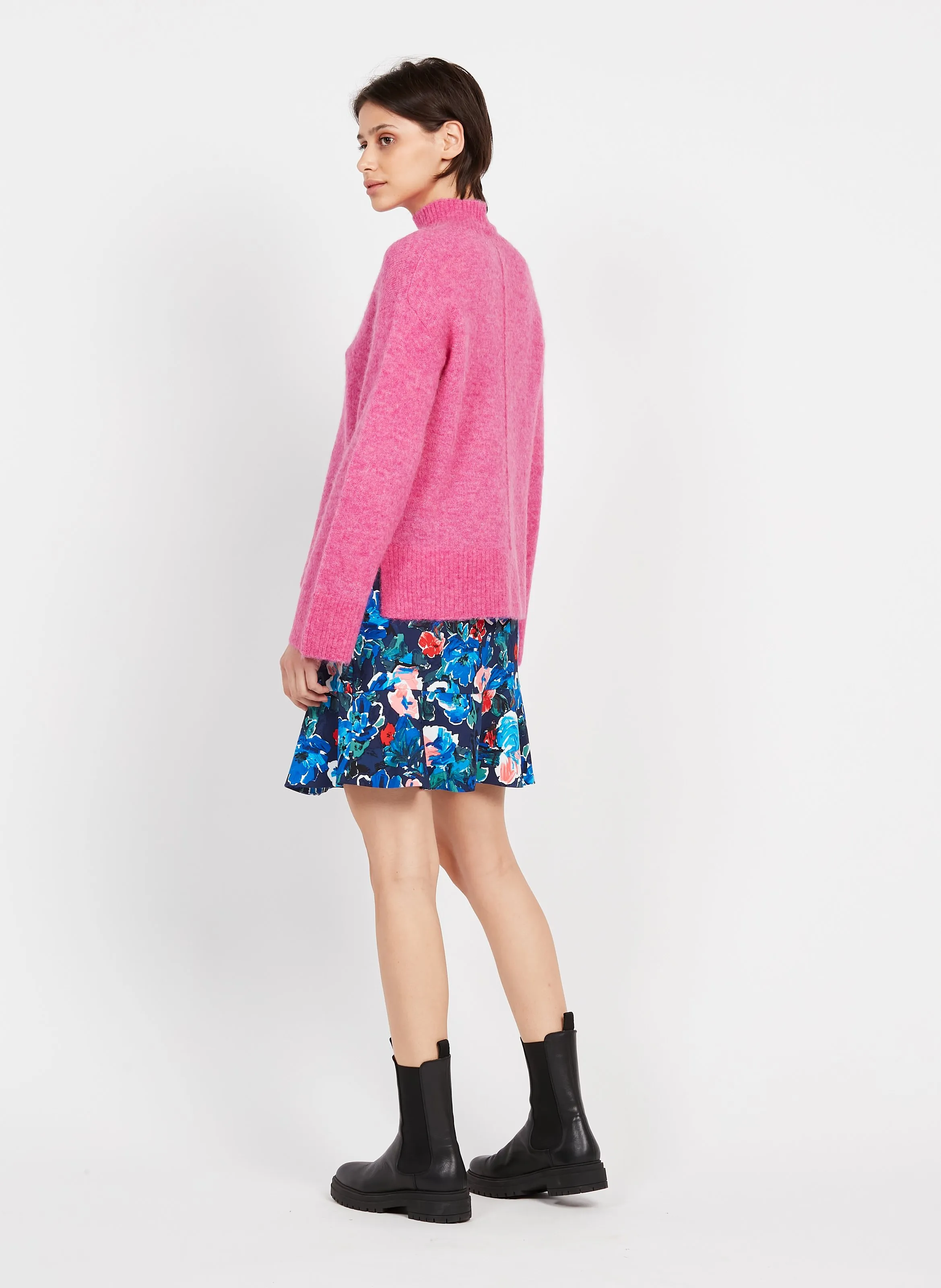 YAS   Gonna corta con stampa floreale | Blu