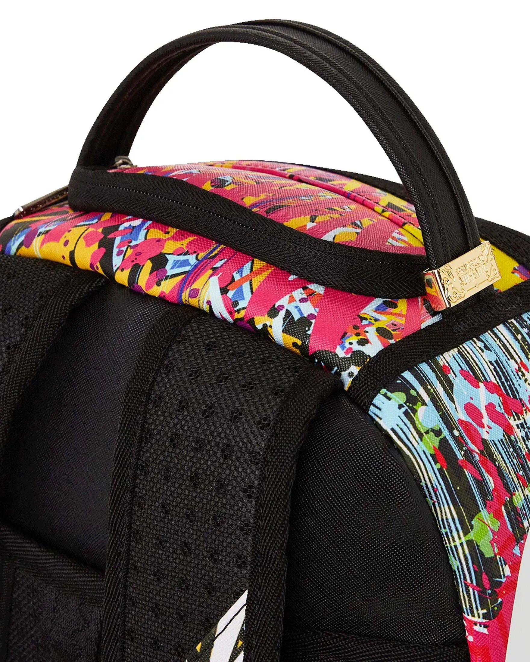 Zaino Lower East Side in similpelle con motivo a graffiti multicolor