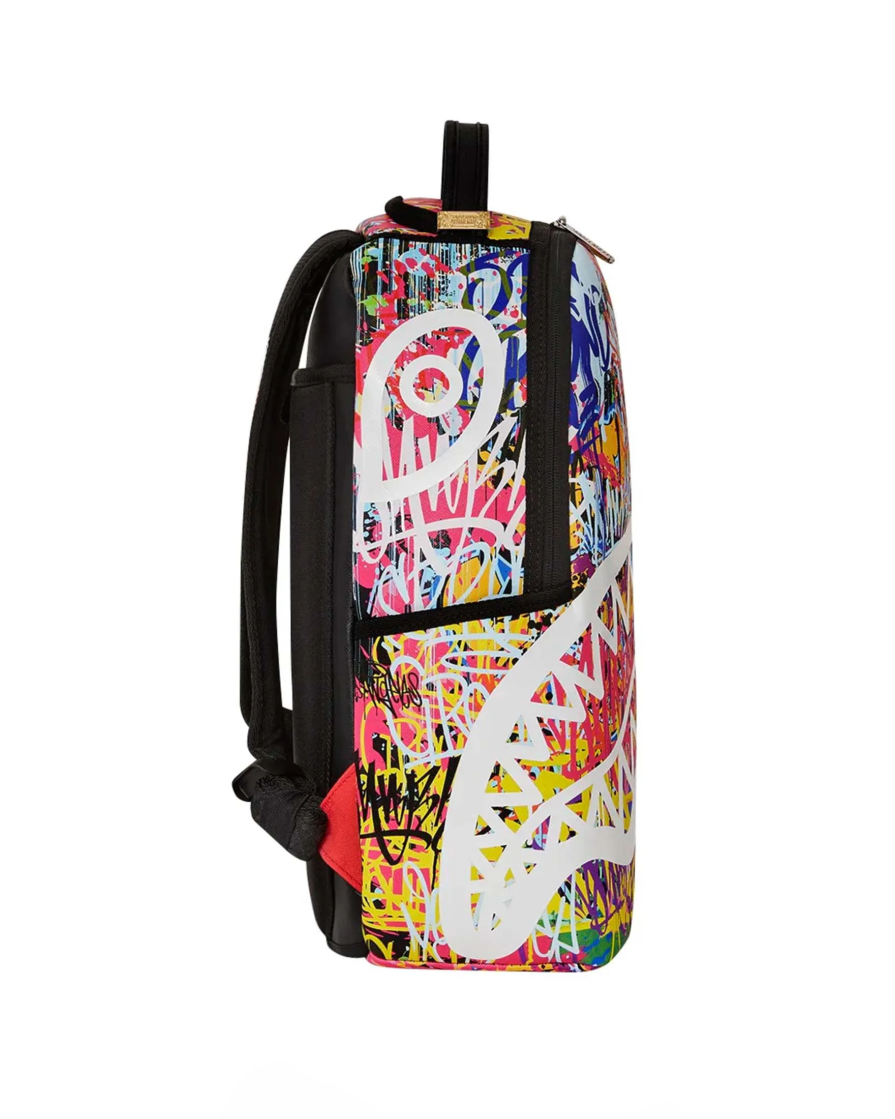 Zaino Lower East Side in similpelle con motivo a graffiti multicolor