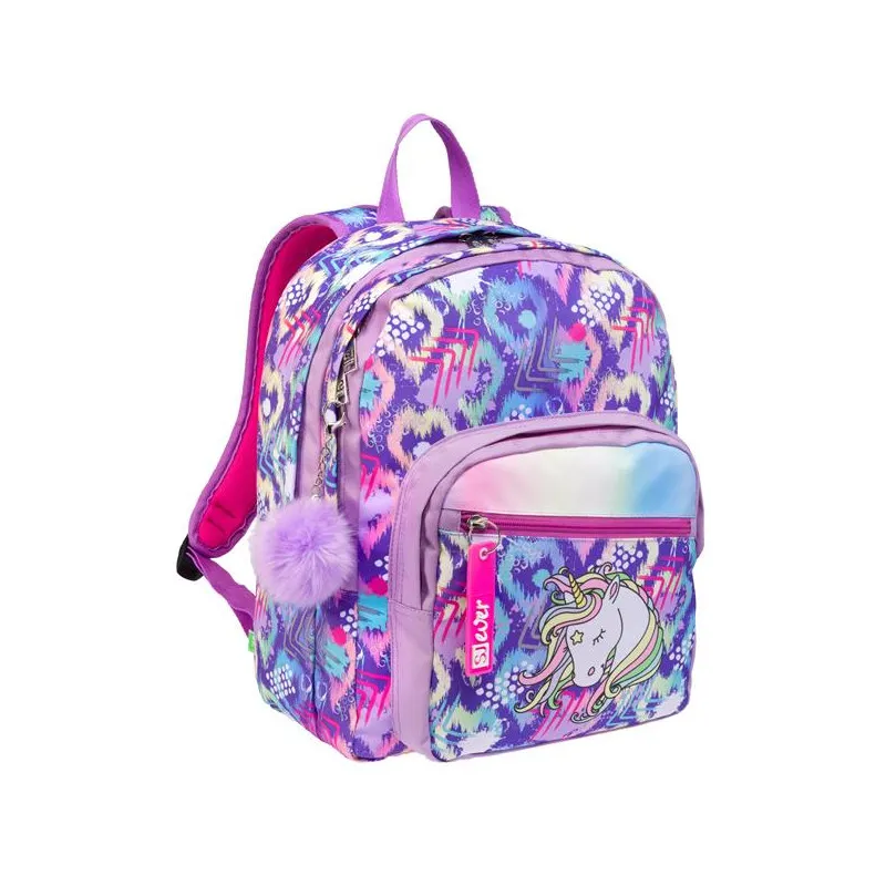 ZAINO SCUOLA DOPPIO SCOMPARTO SJ GANG EVER ONEUNICORN GIRL SEVEN JUNIOR